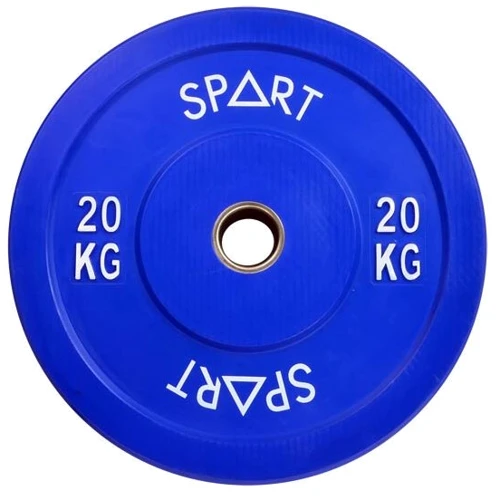 Млинці для штанг і гантель Spart PL42-20 бамперна диск 20 кг