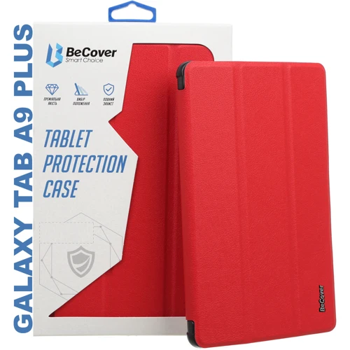 Аксесуар для планшетних ПК BeCover Smart Case Red для Samsung Galaxy Tab A9 Plus SM-X210/SM-X215/SM-X216 (710305): Колір червоний
