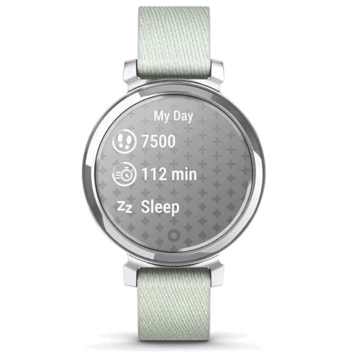 Смарт-часы Garmin Lily 2 Classic Silver with Sage Grey Fabric Band (010-02839-15): Фитнес-функции GPS-модуль, Подсчет калорий, Шагомер, Пульсоксиметр, Пульсометр