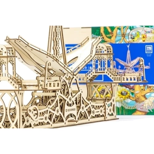Механический деревянный 3D-пазл Mr. PlayWood Пешеходный мост 44,7x28x4,3 см (10006)