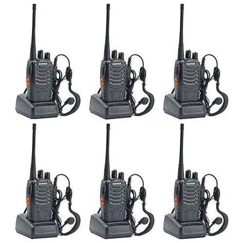 Рации Baofeng BF-888S SIX PACK + Зарядный комплект (BL-1X6 + 6 АКБ BL-888): Радиус действия, км 5