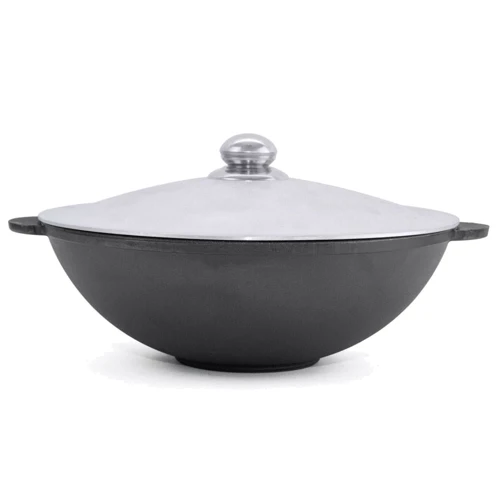 Сковорода Brizoll Wok із алюмінієвою кришкою 4.7 л (W30-4)