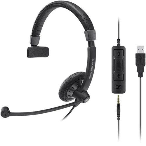 Наушники Sennheiser SC 45 USB / 3.5mm MS Mono (507083): Диапазон частот (Гц) 60 - 16 000