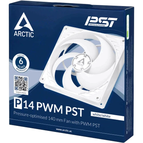 Кулер Arctic P14 PWM PST White (ACFAN00197A): Разъем 4pin