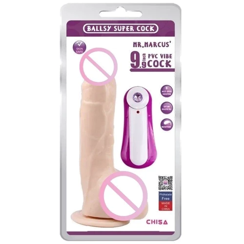 Реалистичный вибратор на присоске GHISA MR.MARCUS' 9.9" Vibrating Dildo - Flesh, 291654