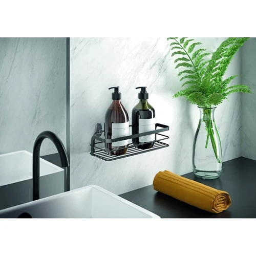 Полка Metaltex 26x10x6 см черная покрытие Touch-Therm Origin Lava (401104): Тип Полка