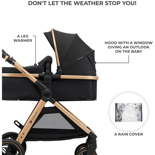 Универсальная коляска 3 в 1 Kinderkraft Esme Pure Black (KSESME00BLK3000) фото 11