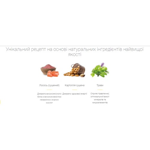 Сухий корм для собак Josera Lachs & Kartoffel Лосось та Картопля Вага: 0.9 кг (50006127): Клас Супер премиум