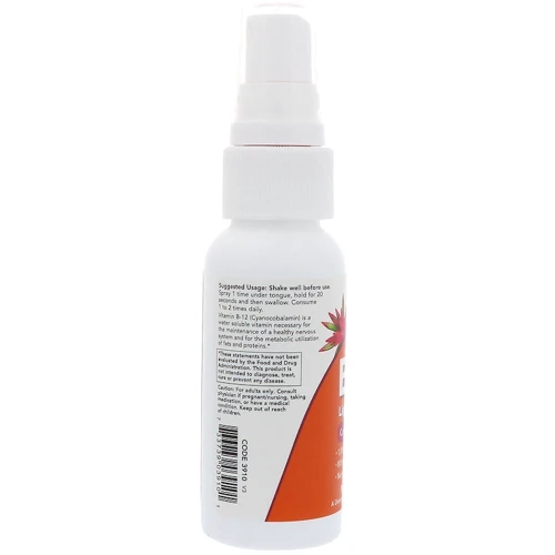 NOW Foods Vitamin B-12 LIPOSOMAL SPRAY 2 OZ Вітамін В12 ліпосомальний спрей: Форма випуску рідина