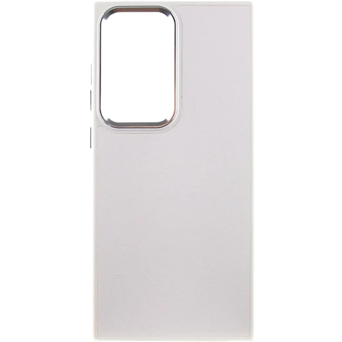 Чехол для телефонов TPU Case Bonbon Leather Metal Style White for Samsung S918 Galaxy S23 Ultra
