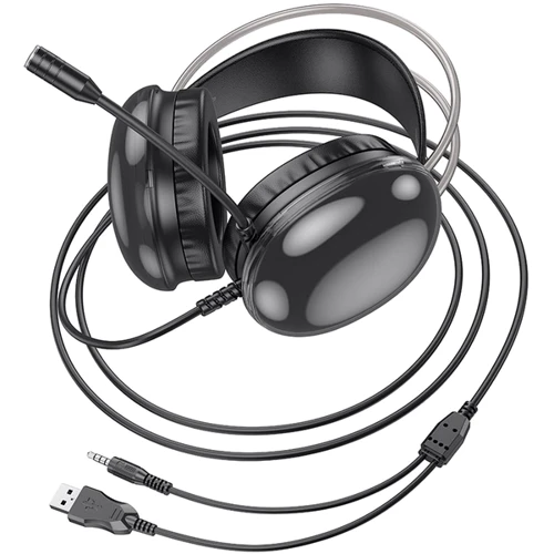 Навушники Hoco W109 Rich Black: Тип конструкції полноразмерные
