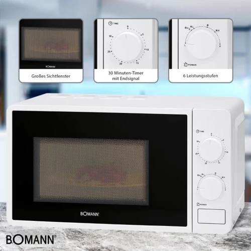 Мікрохвильова піч Bomann MW 6014 CB white: Внутрішнє покриття камери Эмаль
