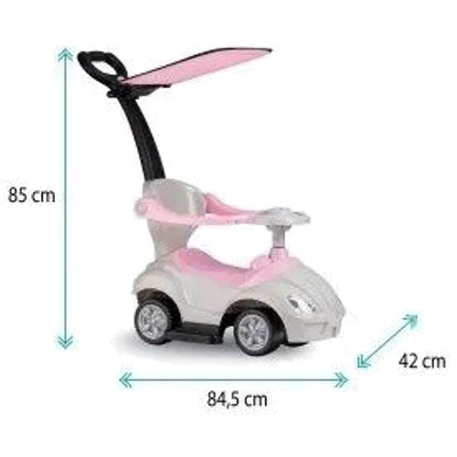 Машинка-каталка Qkids Lolo 2в1 pink (QKIDS00006)