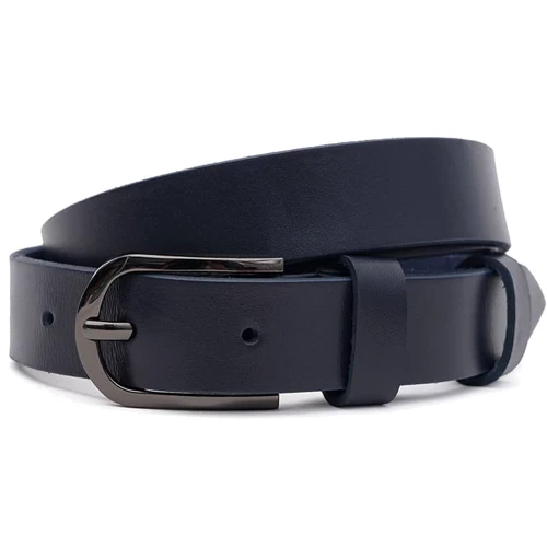 Женский ремень Borsa Leather синий (100v1genw34-navy)