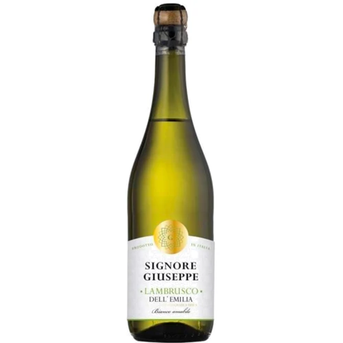Игристое вино Signore Giuseppe Lambrusco dell'Emilia Bianco белое 0.75 л (WHS8052783850534)
