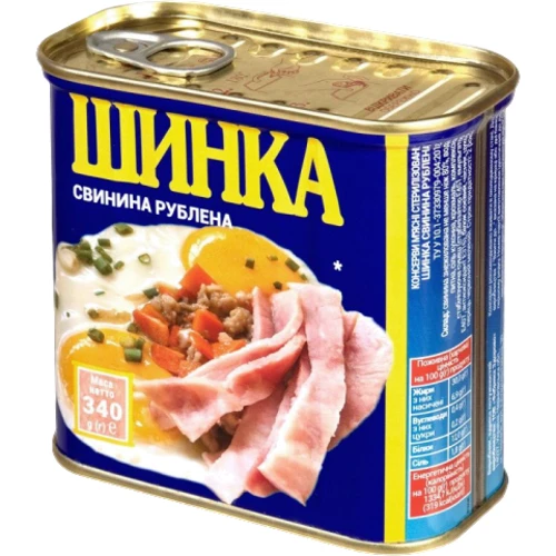 Ветчина Zdorovo Свинина рубленая Power BANKa 340 г: Вес нетто 340 г