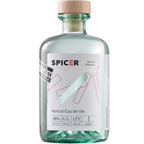 Бренді Spicer Абрикосовий 38% 0.7 л (4820278920604)
