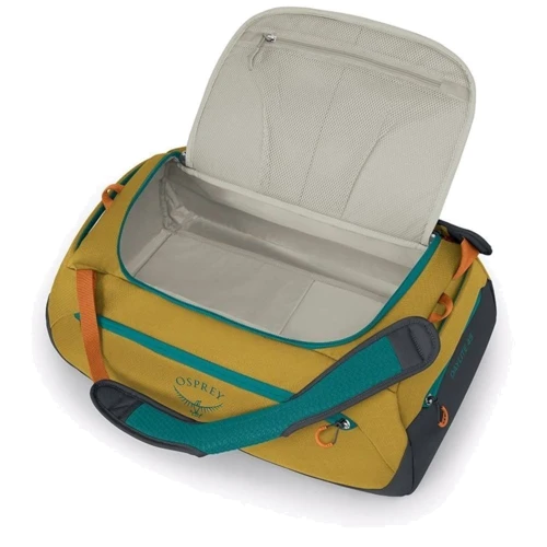 Сумка рюкзак Osprey Daylite Duffel 45 tumbleweed yellow/tunnel vision O/S желтый/бирюзовый (009.3790): Объем 45 л