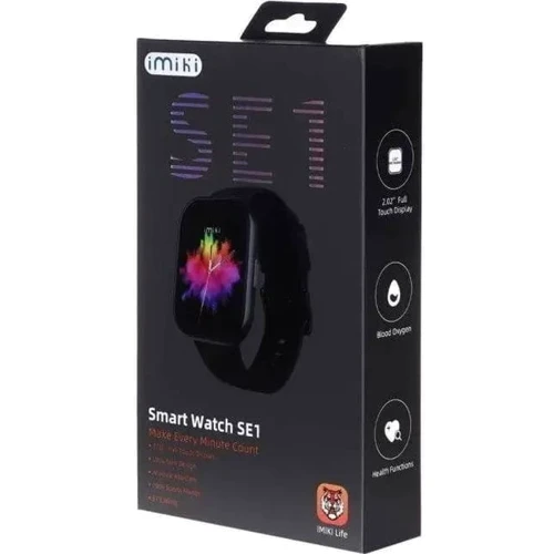 Смарт-часы iMiki SE1 Black Silicone Strap: Время работы до 15 дней