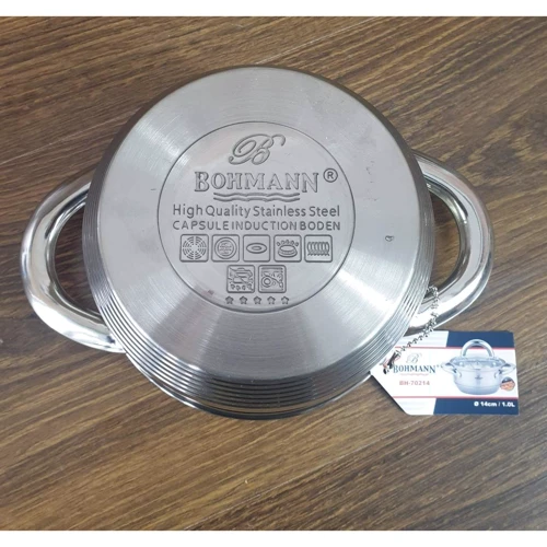 Кастрюля Bohmann 14 см 1 л (BH-70214): Тип Традиционная