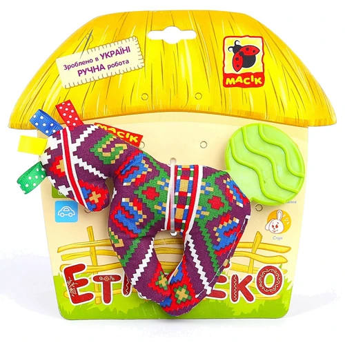 Погремушка Macik Этно-Эко Конек (МК3103-03)