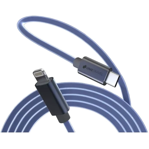 Кабель Umetravel Cable USB-C to Lightning Siliсone C6L 1m Blue
