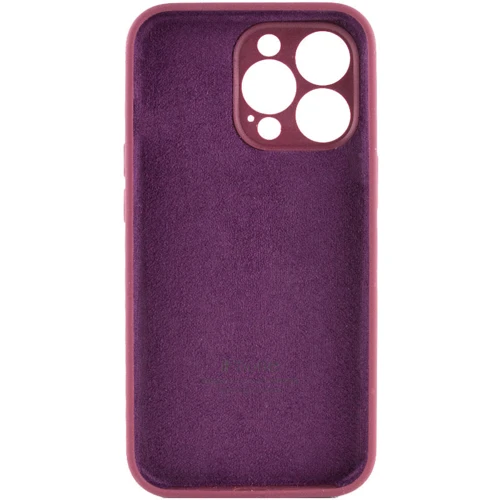 Чехол для iPhone Mobile Case Silicone Case Full Camera Protective Plum for iPhone 15 Pro: Цвет бордовый