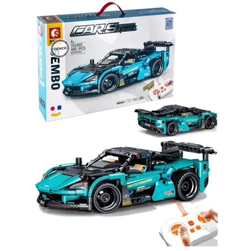 Радіокерований конструктор Sembo Block Спортивний автомобіль, 440 деталей (701905)