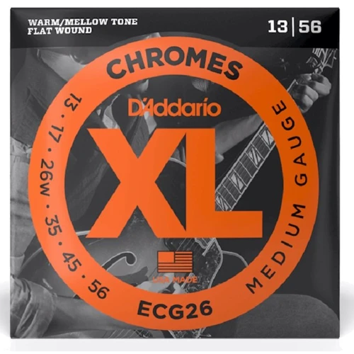 Струна для гитар Струны D'addario ECG23 XL Chromes Medium (13-56)