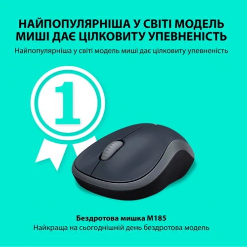 Мышь Logitech Wireless M185 Grey ( 910-002258): Интерфейс подключения Wireless