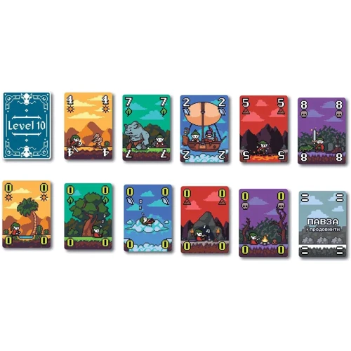 Настільна гра Geekach Games Level 10 Десятий Рівень (UA): Вид карточные