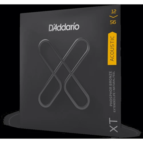 Струна для гитар Комплект струн D'addario XTAPB1256 XT Phosphor Bronze Light Top / Medium Bottom (12-56): В комплекте Набор из 6 струн