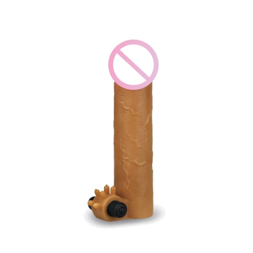 Насадка с вибрацией Add 2"Revolutionary Silicone Nature Extender, Brown