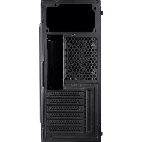 Корпус AeroCool Streak-A-BK-v1 (4718009158573): Матеріал передній панелі сталь