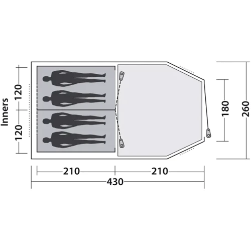 Палатка Easy Camp Huntsville 400 Green/Grey (120406)