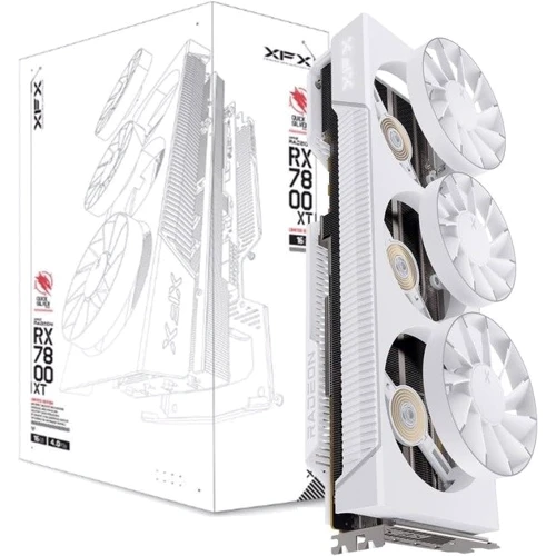 Відеокарта XFX Quicksilver AMD Radeon RX 7800 XT Magnetic Air Gaming Arctic White (RX-78TMAIRW9)