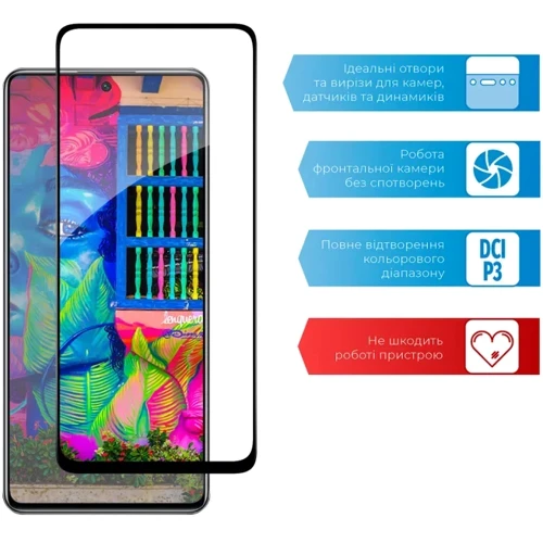 ACCLAB Tempered Glass Full Glue Black для Xiaomi Redmi Note 11T: Матеріал стекло
