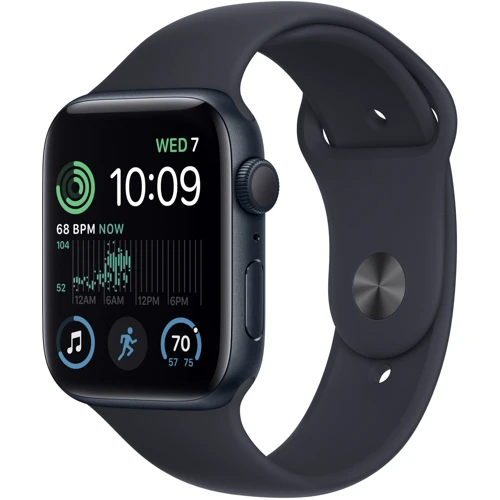 

Apple Watch Se 2 44mm Gps Midnight Aluminum Case with Midnight Sport Band (MNK03, MNTG3)