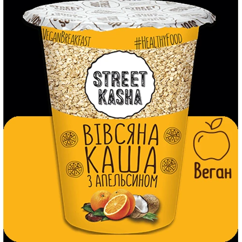 Каша Street Kasha Овсяная с апельсином стакан 50 г (4820201770122)