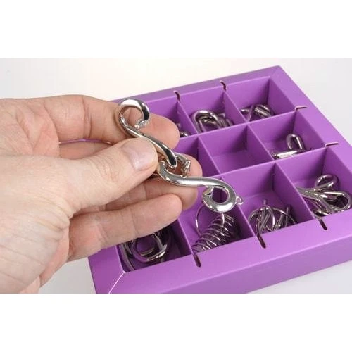 10 Metal Puzzle Violet Фиолетовый набор