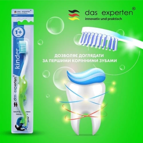 Зубна щітка Das Experten Kinder soft Дельфін 1+ дитяча (6913362821371): Тип Зубная щетка