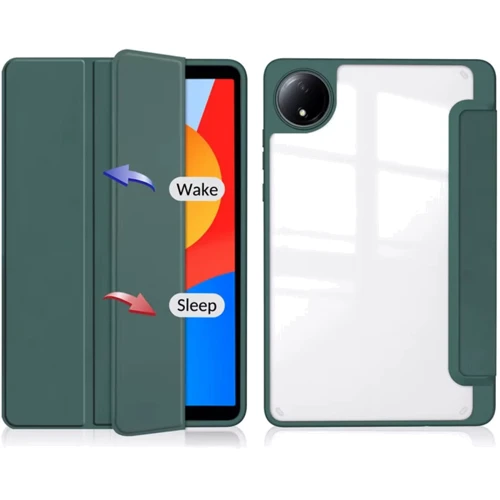 Аксесуар для планшетних ПК BeCover Soft Edge TPU з Pencil Mount Dark Green для Xiaomi Redmi Pad SE 8.7 (712566)