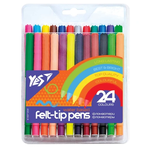 Фломастери YES Erudite 24 кольори (650461)
