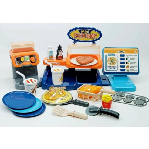 Магазин Miс 35 элементов, касса, прилавок, аппарат с напитками, фритюр, еда, посуда (MW2283): Производитель Miс