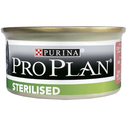 Влажный корм Pro Plan Sterilised для кастрированных котов с тунцом и лососем 5x85 г (7613037569643): Порода Все породы