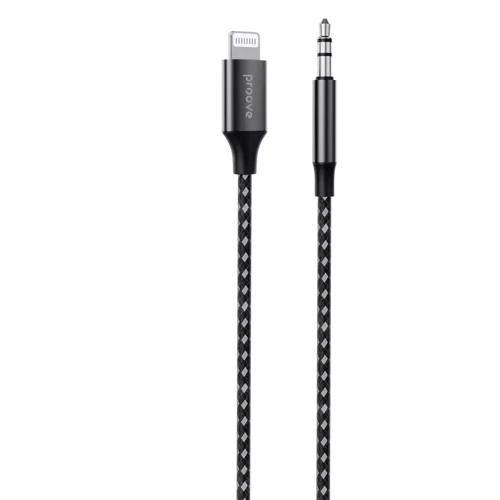 Кабель Proove Adapter Lightning для 3.5mm SoundMesh 1m Gray