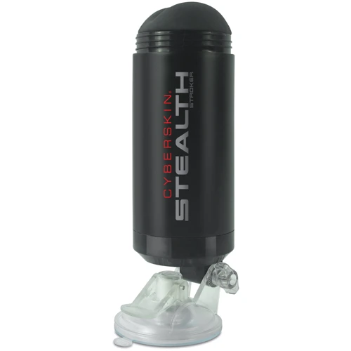 Двойной мастурбатор на присоске Topco Sales CyberSkin® Stealth Double Stroker, Mouth & Ass - ротик+попка, 27х8 см