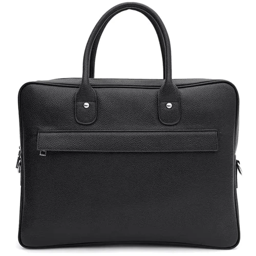 Мужская конференц-сумка Borsa Leather черная (K117611bl-black)