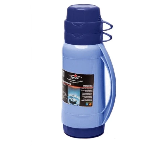 Термос Stenson 2 чашки 1.0 л Blue (Stenson MT-3321 blue)