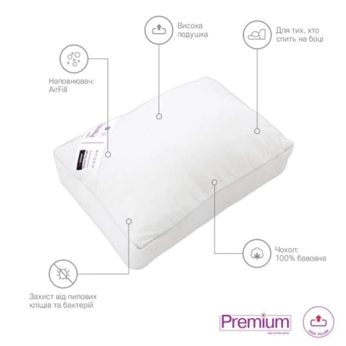 Подушка Sonex Premium 40х60 см (SO102063): Тип Антиаллергенная подушка